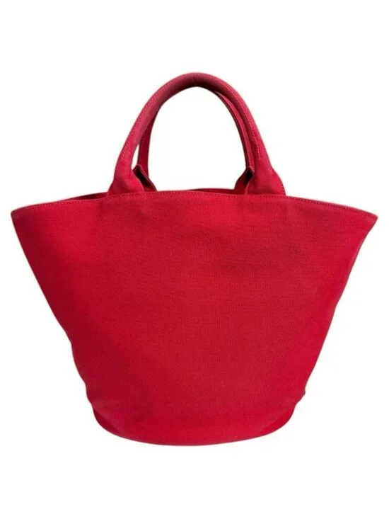★SOLD★ Prada Canapa Fabric Shoulder Bag Canvas Red - Picture 3 of 10